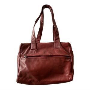 Vintage Perlina Red Satchel 